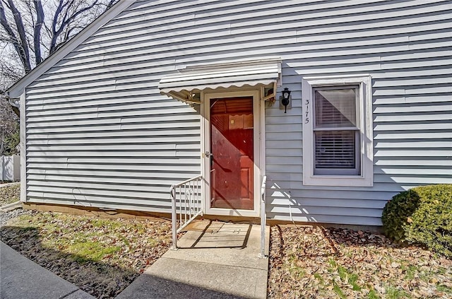 view of entrance to property