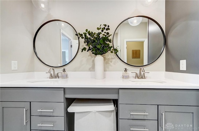 1002 Belfast Dr, Sugarcreek Township, OH 45440 - bathroom featuring a sink and double vanity