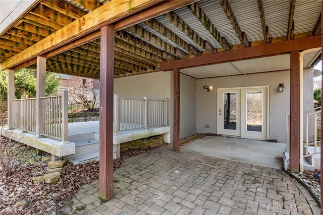 view of patio / terrace with french doors