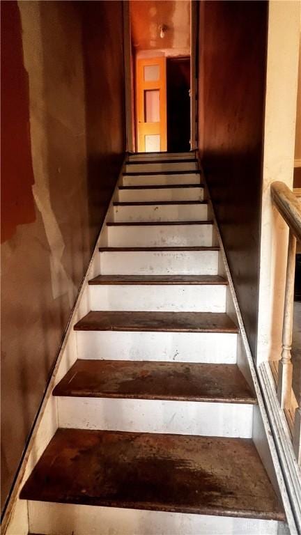 view of stairway