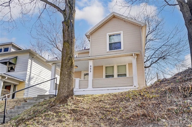 252 Illinois Ave, Dayton, OH 45410 - view of front of house with a porch