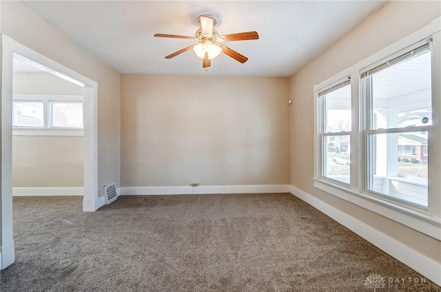 252 Illinois Ave, Dayton, OH 45410 - carpeted spare room with ceiling fan and baseboards