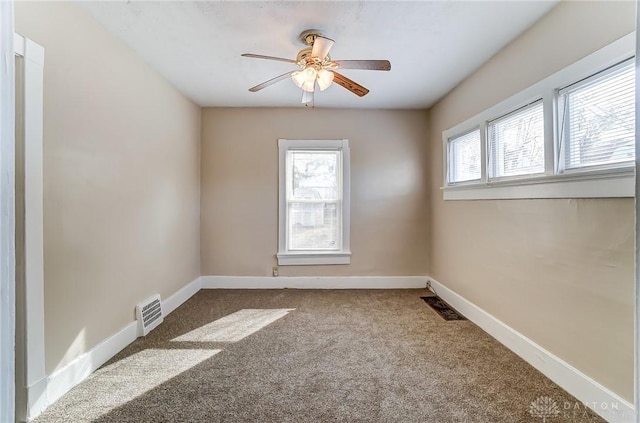 252 Illinois Ave, Dayton, OH 45410 - spare room with carpet, ceiling fan, and baseboards