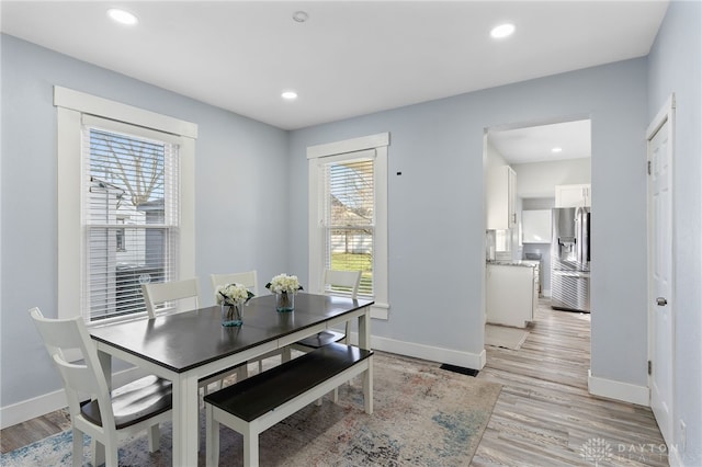 331 Morton Ave, Dayton, OH 45410 - dining area featuring light wood-style flooring and baseboards