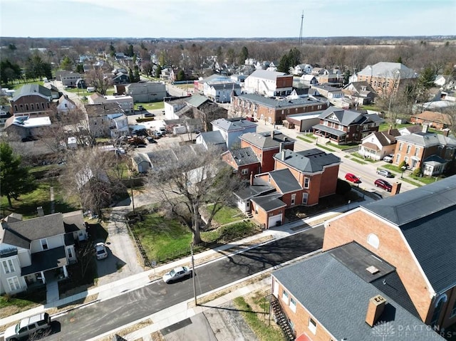 bird's eye view featuring a residential view