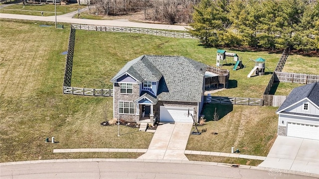 drone / aerial view