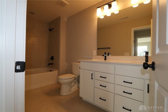 2855 Sky Crossing Dr Unit 50, Beavercreek, OH 45434 - full bathroom featuring vanity, tile patterned floors, and shower / bath combination