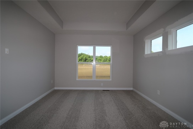 2855 Sky Crossing Dr Unit 50, Beavercreek, OH 45434 - carpeted spare room featuring a tray ceiling and baseboards