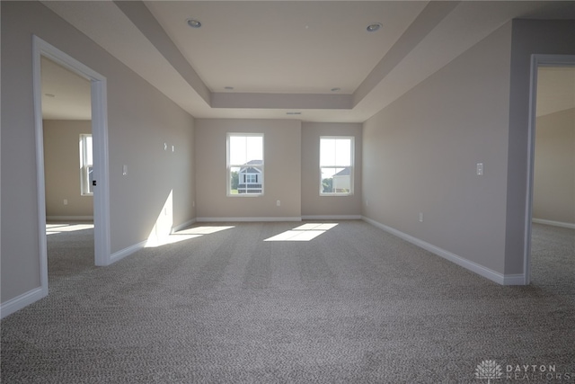 2855 Sky Crossing Dr Unit 50, Beavercreek, OH 45434 - spare room featuring a tray ceiling and carpet