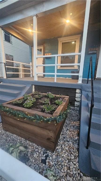 exterior space featuring a porch