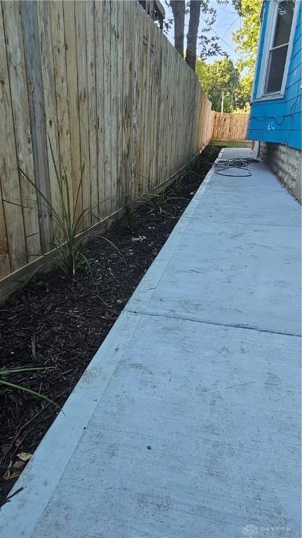 exterior details with fence
