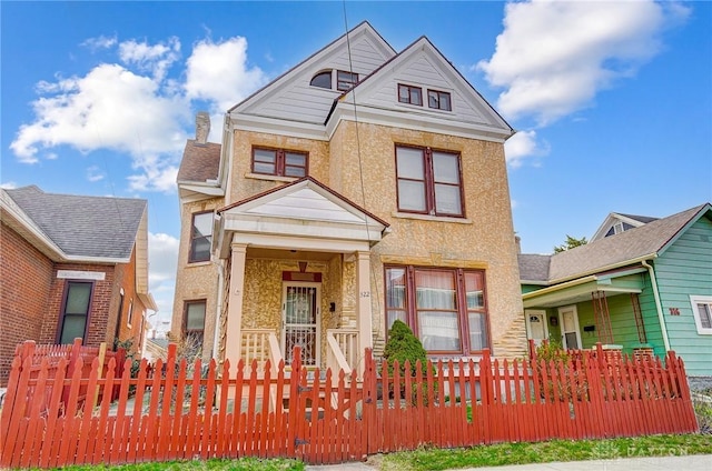 322 Hickory St, Dayton, OH 45410 - view of front of house featuring a fenced front yard