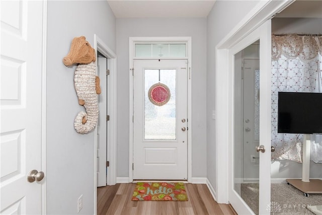 2012 Prestwick Bnd, Miamisburg, OH 45342 - foyer with baseboards and light wood finished floors