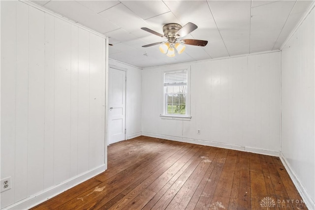 4385 N Hyland Ave, Dayton, OH 45424 - spare room featuring hardwood / wood-style floors and a ceiling fan