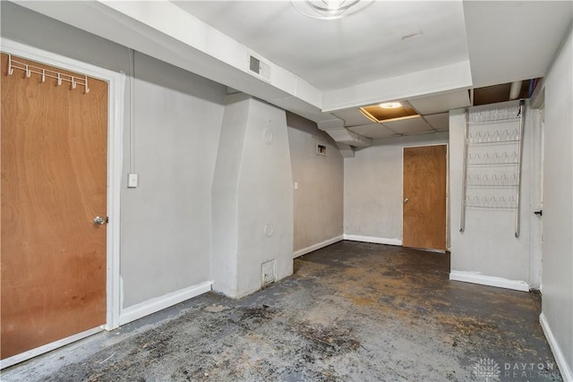 4385 N Hyland Ave, Dayton, OH 45424 - finished basement featuring visible vents and baseboards