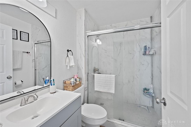131 S Mulberry St, Troy, OH 45373 - full bathroom featuring a marble finish shower and vanity