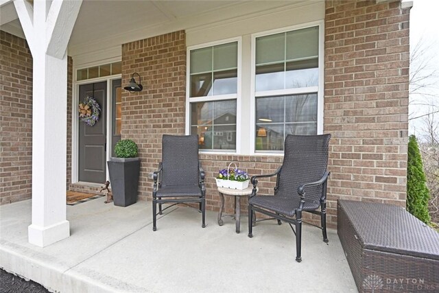 view of patio / terrace with a porch