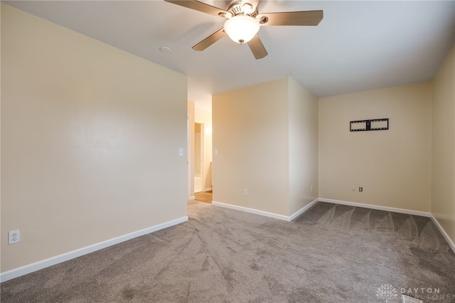 6407 Kindred Sq Unit 9-4, Dayton, OH 45449 - carpeted spare room with baseboards and ceiling fan