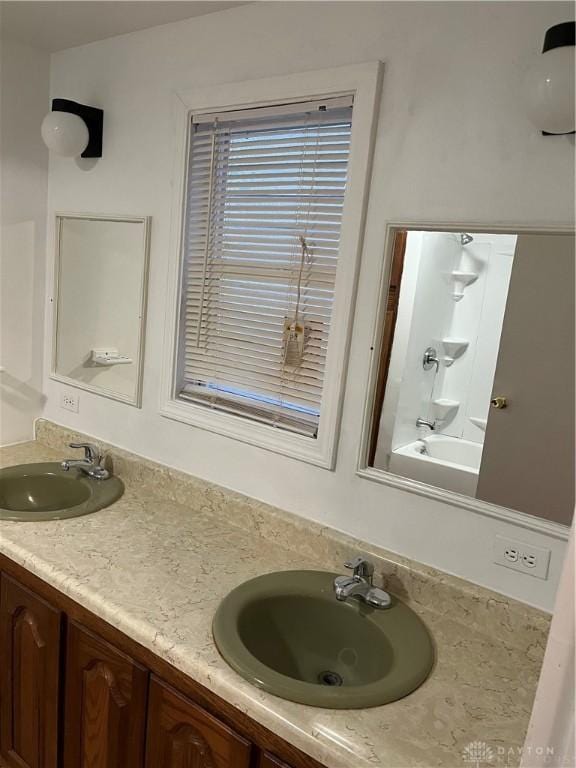 526 Corwin St, Dayton, OH 45410 - bathroom with double vanity and a sink