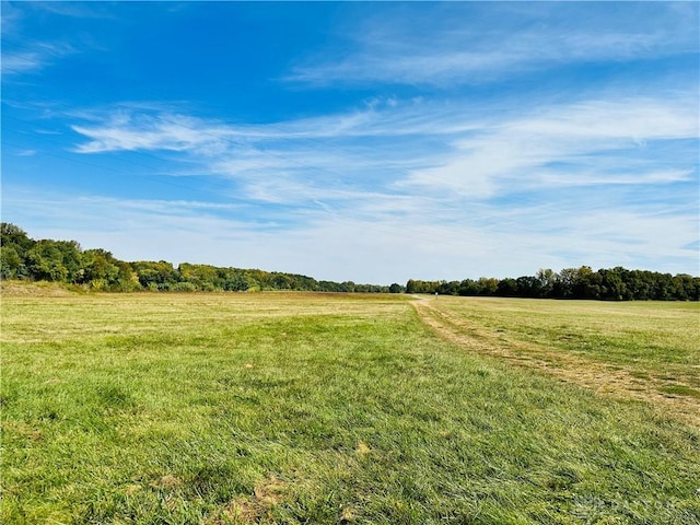 view of landscape with a rural view