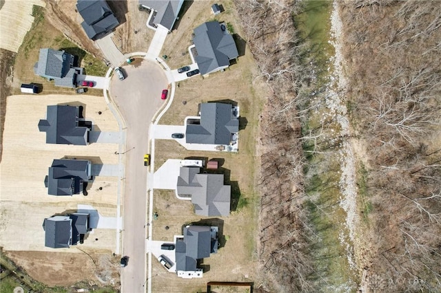 drone / aerial view with a residential view