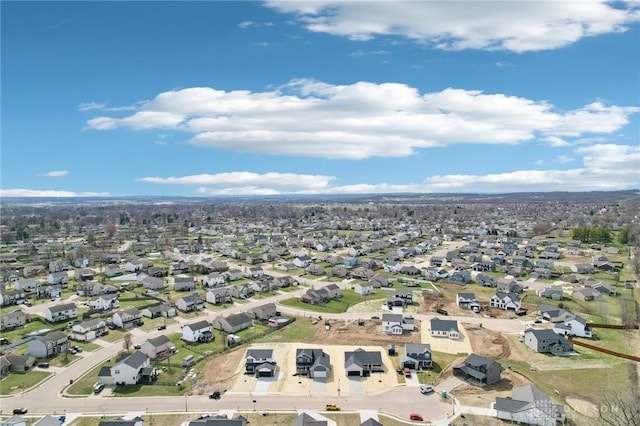 bird's eye view featuring a residential view