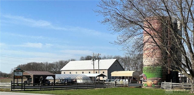 surrounding community with fence