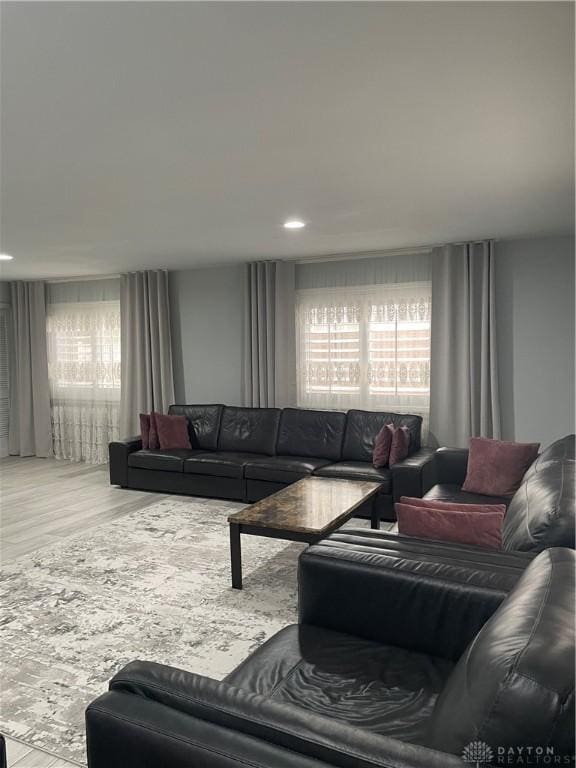 1314 Ridgeview Ave, Dayton, OH 45409 - living room with wood finished floors and recessed lighting