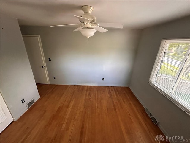 1314 Ridgeview Ave, Dayton, OH 45409 - unfurnished room featuring ceiling fan and wood finished floors