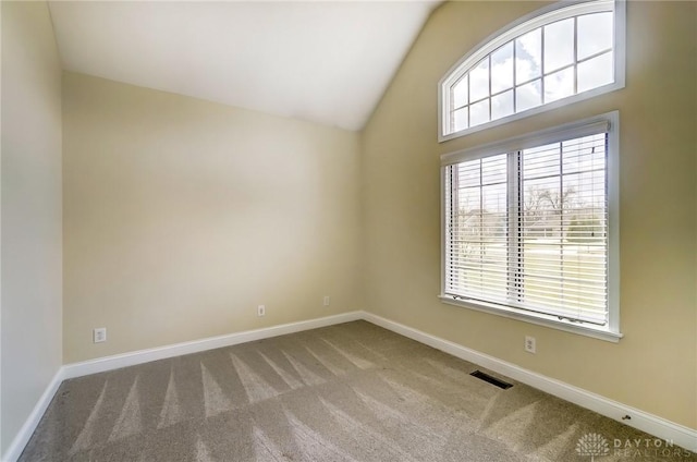 1713 Country Corner Ln, Washington Twp, OH 45458 - carpeted empty room with baseboards and lofted ceiling