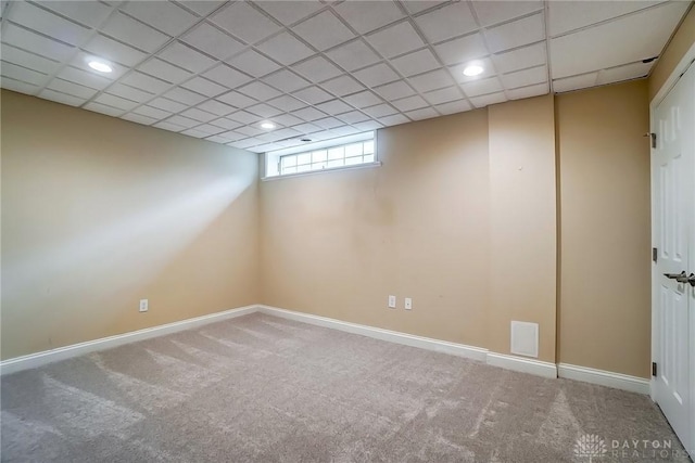 1713 Country Corner Ln, Washington Twp, OH 45458 - empty room with carpet floors, baseboards, and recessed lighting