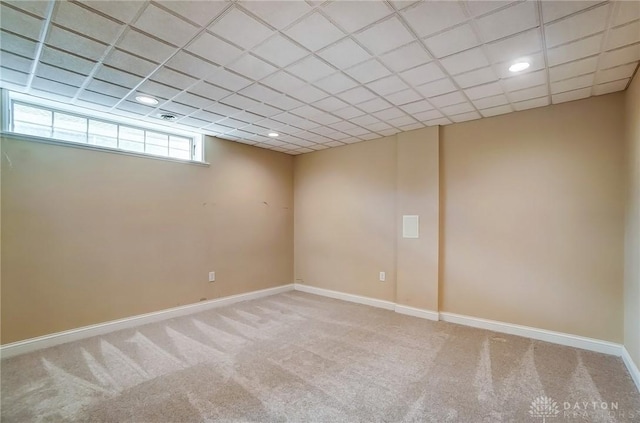 1713 Country Corner Ln, Washington Twp, OH 45458 - carpeted spare room featuring baseboards and recessed lighting