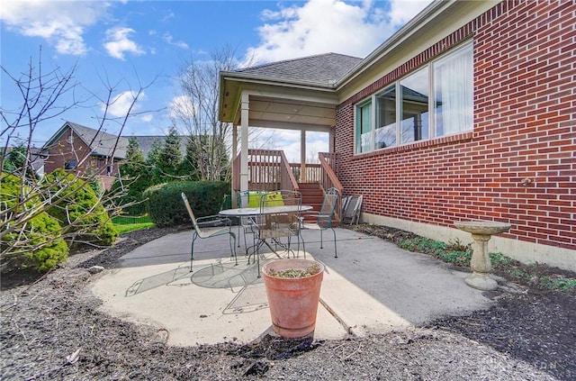 1713 Country Corner Ln, Washington Twp, OH 45458 - view of patio / terrace featuring outdoor dining area