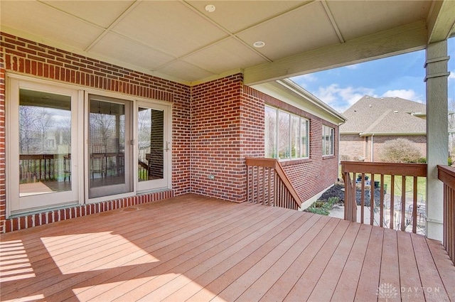 1713 Country Corner Ln, Washington Twp, OH 45458 - view of wooden deck