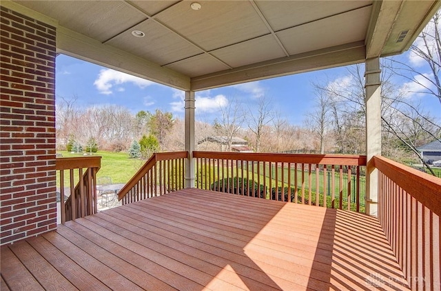 1713 Country Corner Ln, Washington Twp, OH 45458 - view of wooden deck