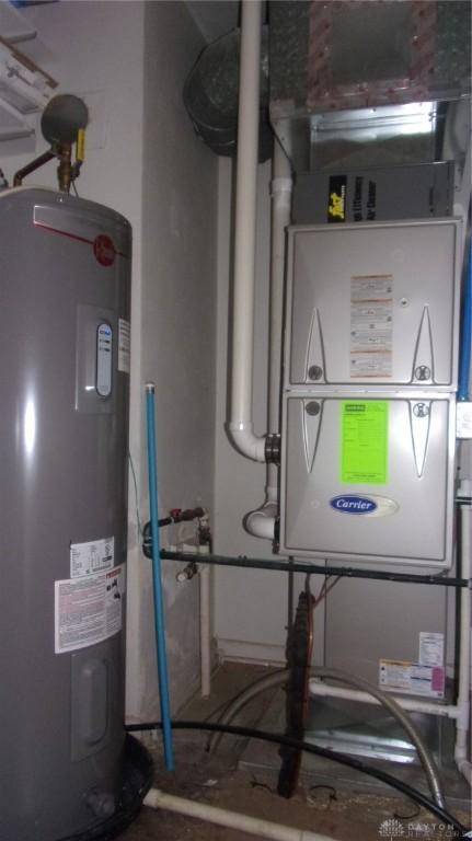 7581 Lockwood St, Dayton, OH 45415 - utility room featuring water heater