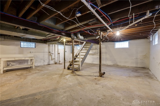 1711 Emerson Ave, Dayton, OH 45406 - below grade area featuring stairs
