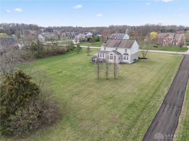 birds eye view of property featuring a residential view