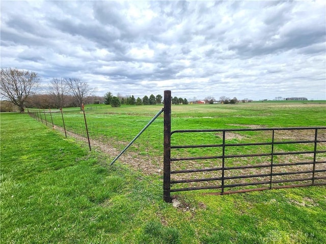 5469 Davis Rd, Jamestown Vlg, OH 45335 - view of yard with fence and a rural view