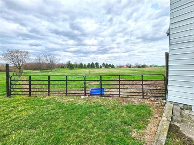 5469 Davis Rd, Jamestown Vlg, OH 45335 - view of yard featuring fence and a rural view