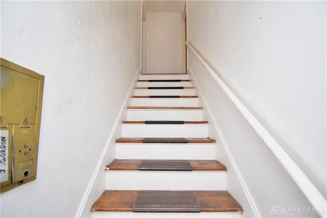 view of stairway