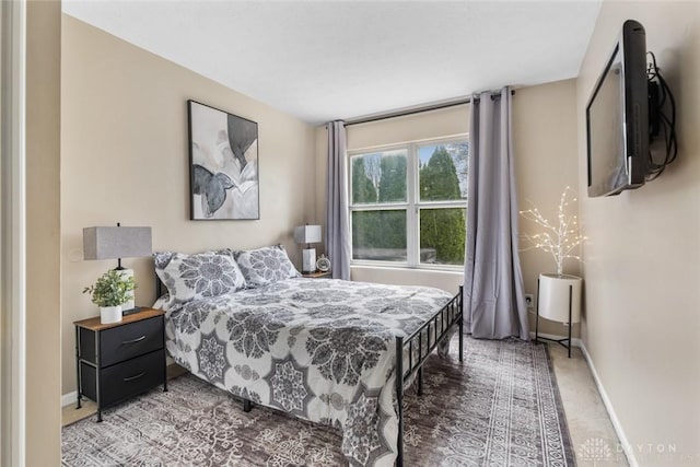 bedroom with baseboards