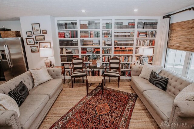 4249 Willow Hills Dr, Dayton, OH 45404 - sitting room with wood finished floors and recessed lighting