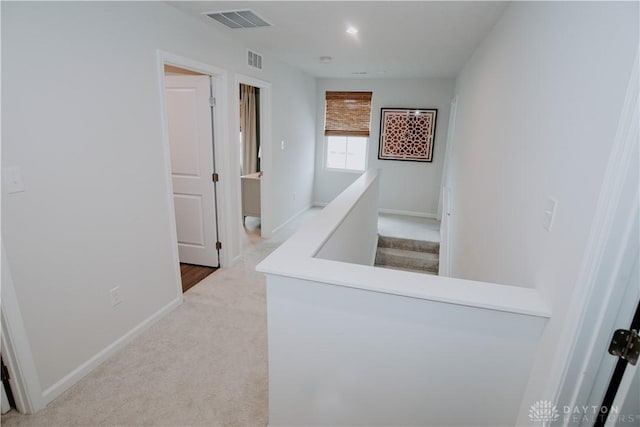 4249 Willow Hills Dr, Dayton, OH 45404 - hallway with carpet floors and baseboards