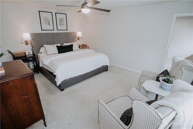 4249 Willow Hills Dr, Dayton, OH 45404 - bedroom featuring carpet floors, ceiling fan, and baseboards