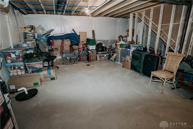 4249 Willow Hills Dr, Dayton, OH 45404 - view of unfinished below grade area