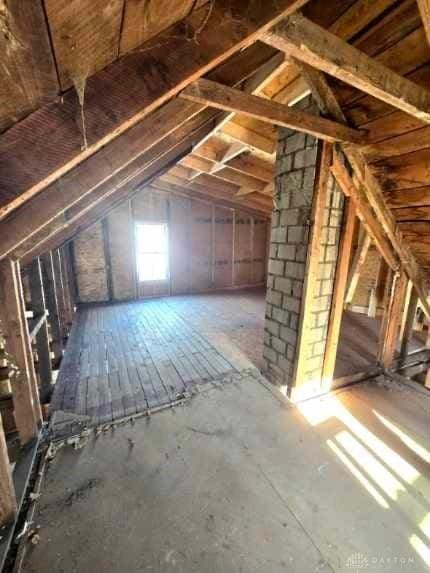 view of attic