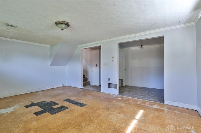 bonus room with stairs and visible vents