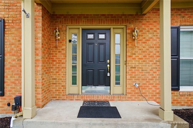433 Vincent Ct, Middletown, OH 45042 - entrance to property with brick siding and a porch