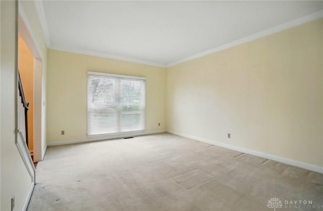 433 Vincent Ct, Middletown, OH 45042 - empty room with light colored carpet, crown molding, and baseboards